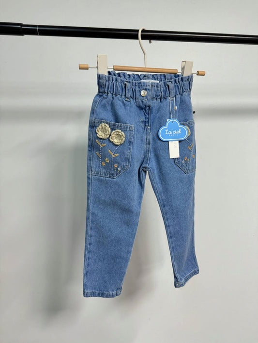 Jeans à fleur