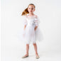Robe en tulle à manches bouffantes