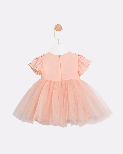 Robe en tulle rose