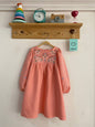 Robe brodée en gaze de coton