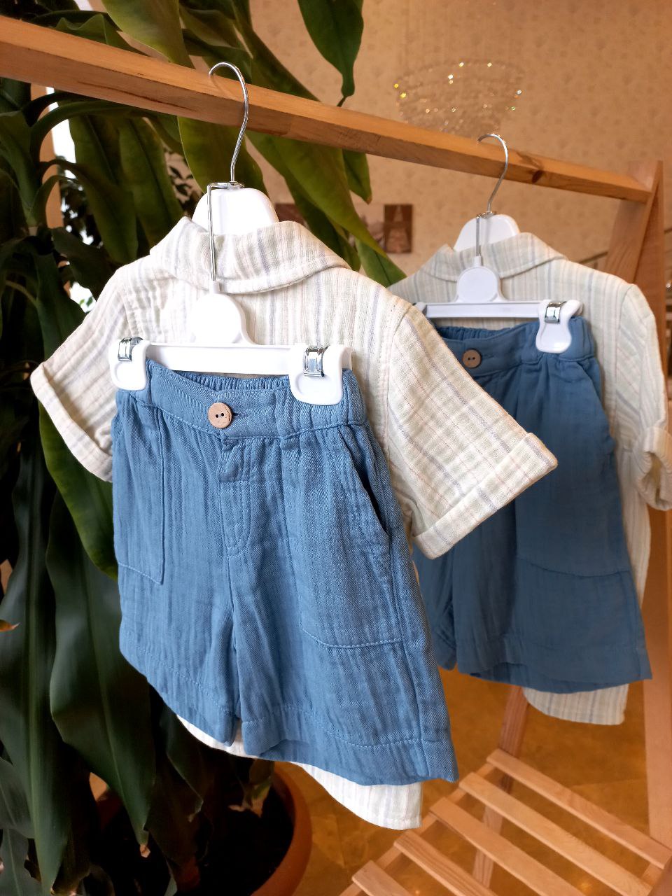 Ensemble Chemise Mousseline & Short Léger