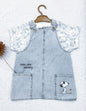 SNOOPY Robe en jeans avec t-shirt