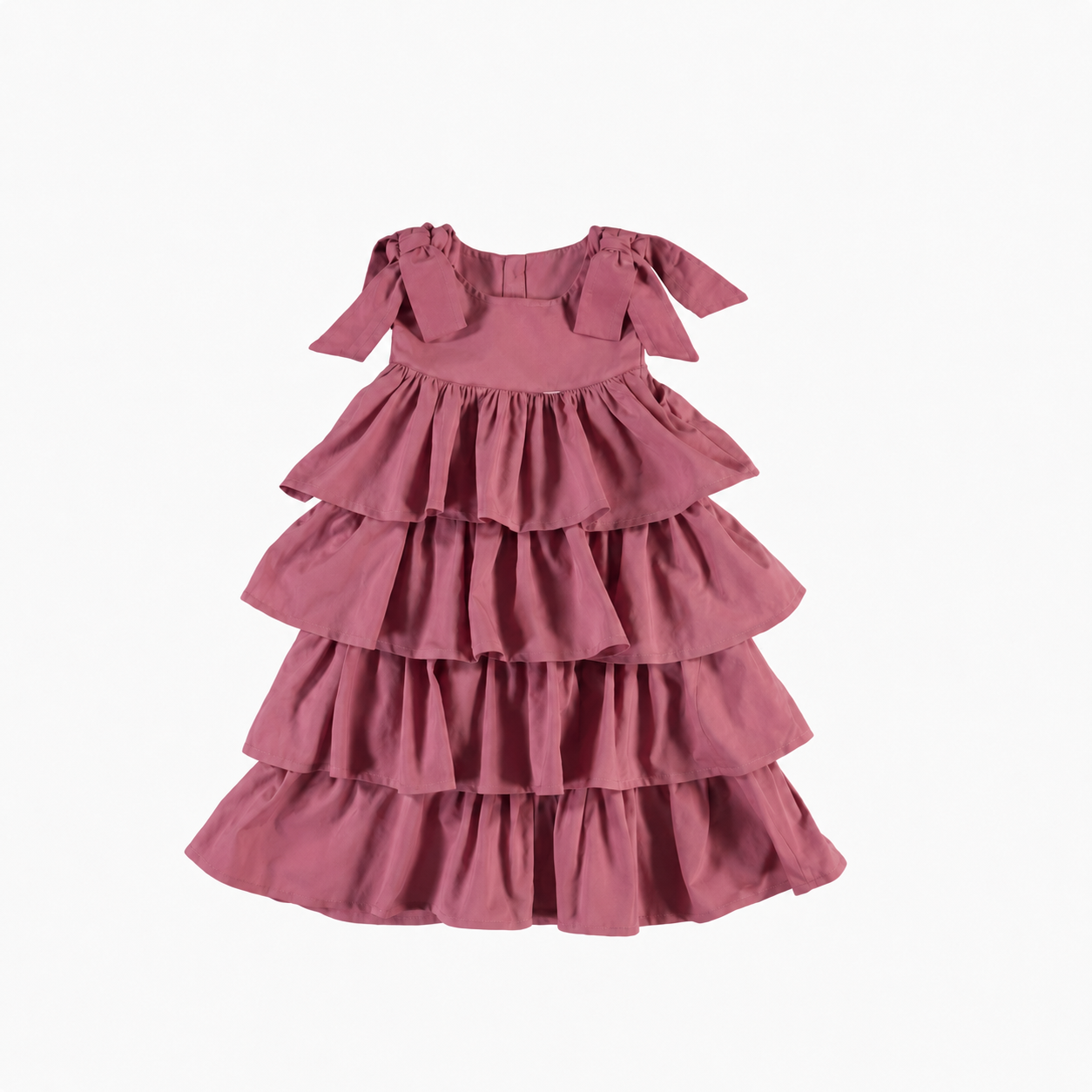 Robe à volants avec nœuds