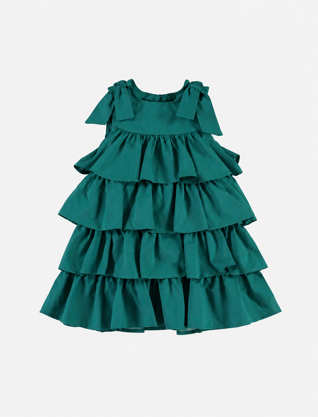 Robe à volants avec nœuds