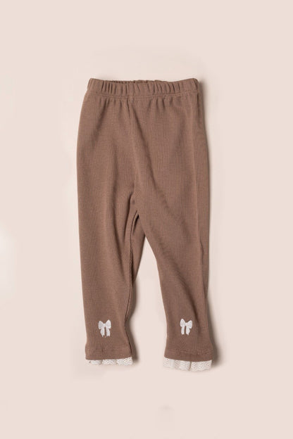Legging côtelé en coton