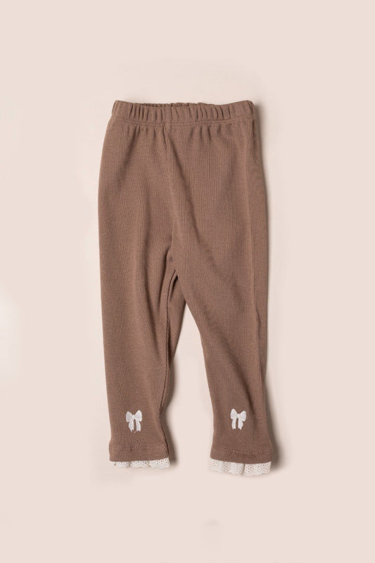 Legging côtelé en coton