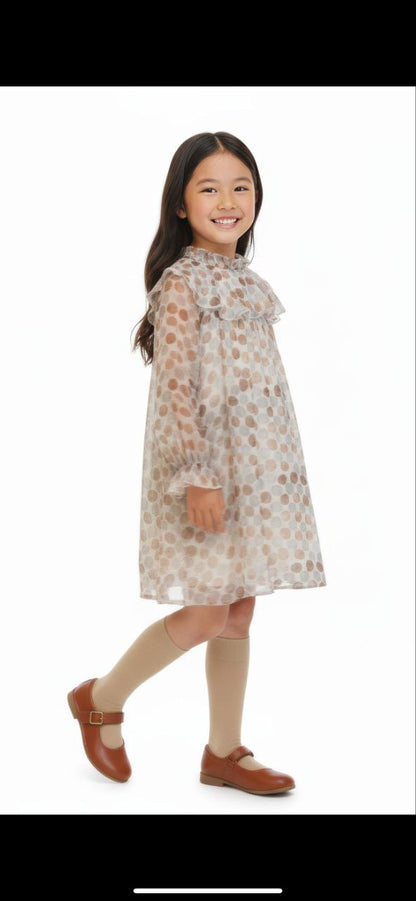 Robe en voile à pois 2-6ans