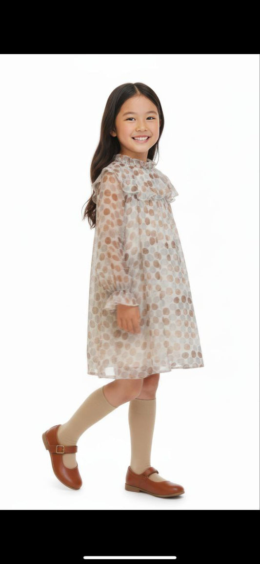Robe en voile à pois 2-6ans
