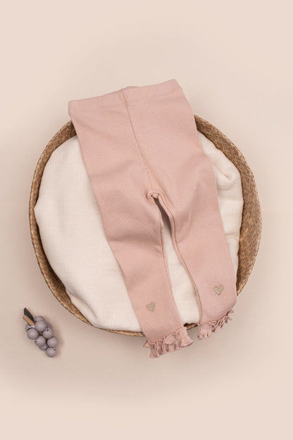 Legging côtelé à volants ⭐