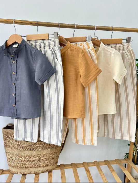 Ensemble garçon en coton – Style estival chic