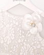 Robe tulle & dentelle avec nœud