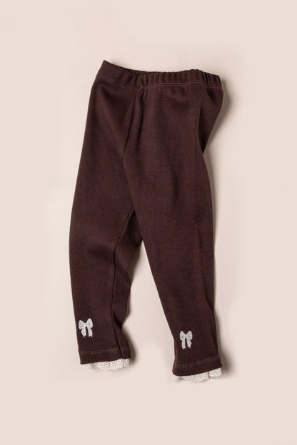 Legging côtelé en coton