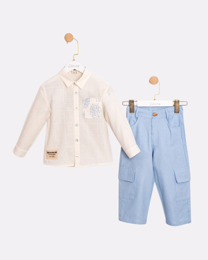 Ensemble chemise & pantalon cargo